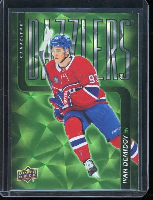 2025-26 Ivan Demidov Green Dazzlers  Upper Deck Hockey Rookie Insert Card #DZ-18